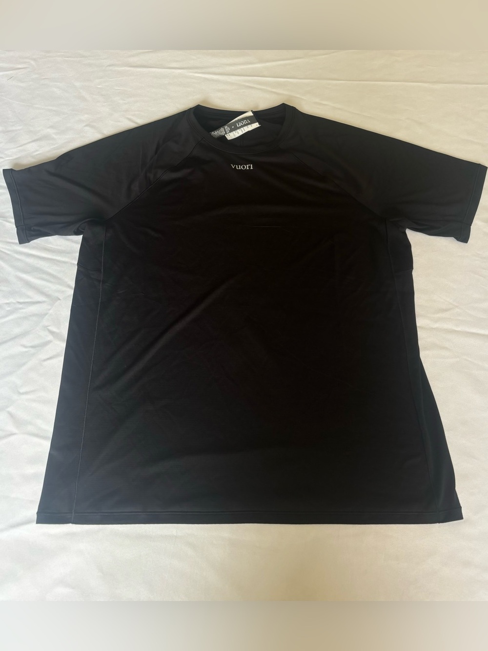 Vuori Short Sleeve Percept Tee Black Size Small Mens